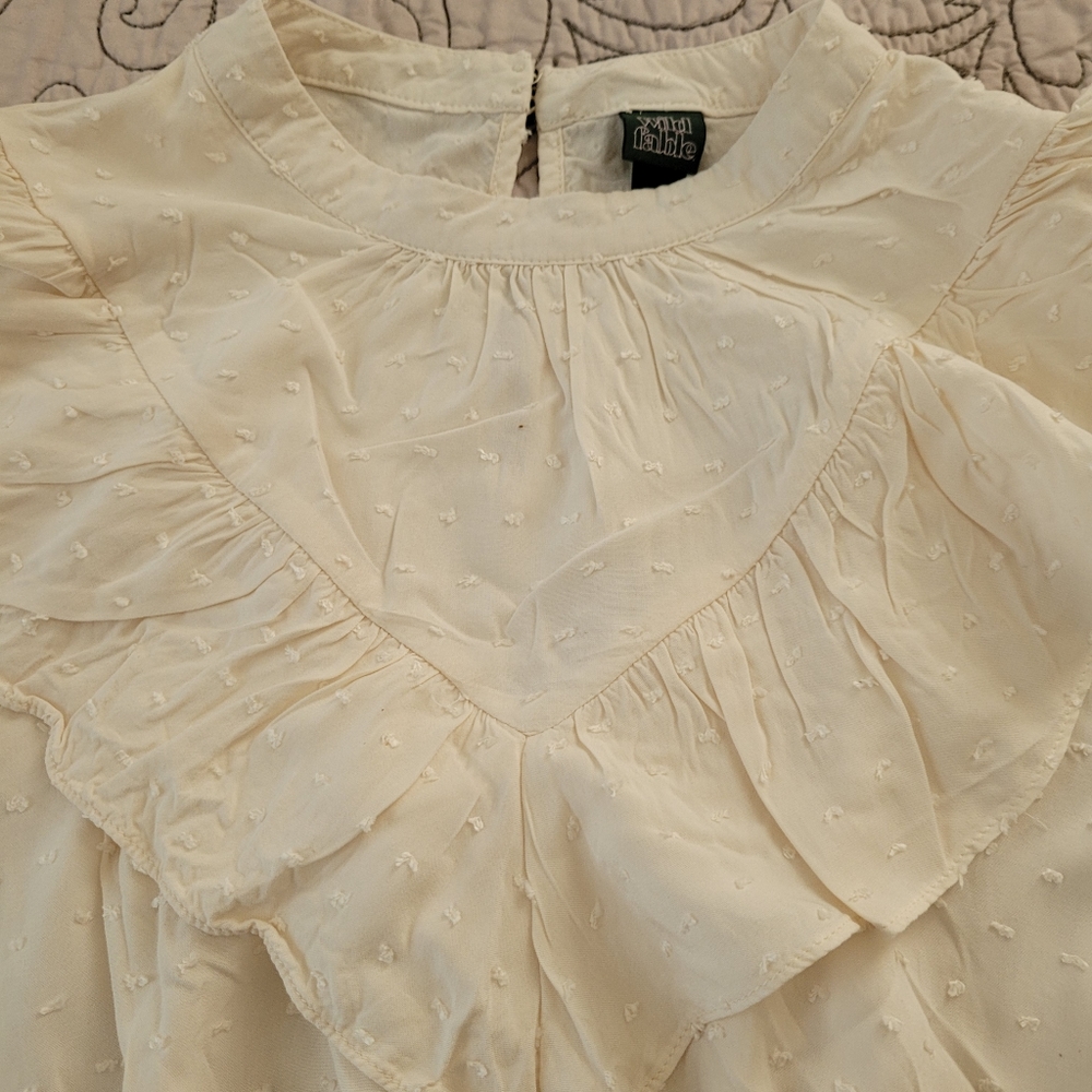 White Fable Ruffled Top - Picture 6 of 11